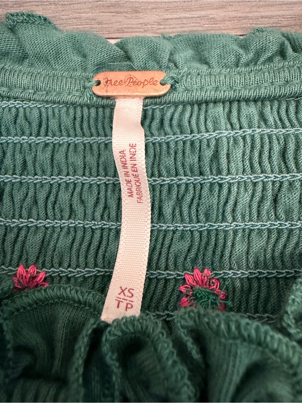 Free People Holly Knit Long Sleeve - Green Combo - Picture 2 of 6